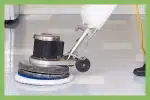 Buffing the floor