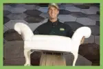 Moving furniture for tile and grout cleaning