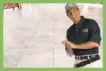 Pre cleaning tile and grout inspection