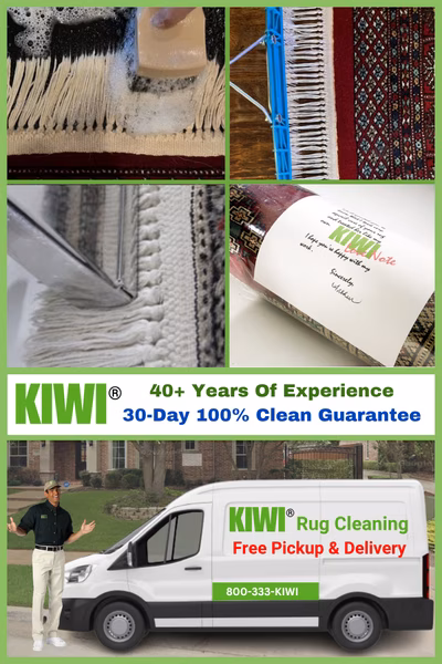 Rug Fringe Cleaned By Kiwi Tech