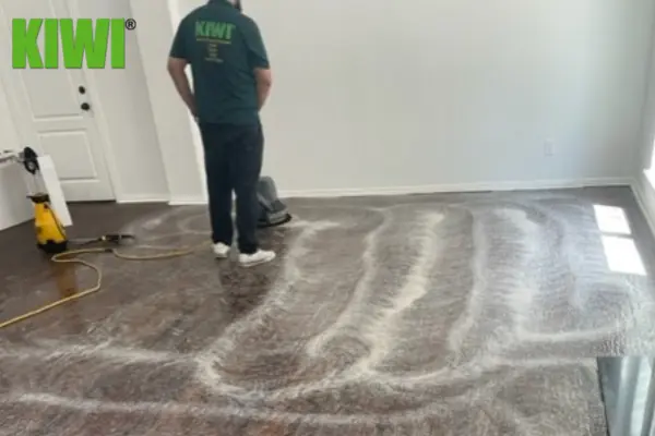 Wood floor cleaning