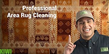 Area rug cleaned by KIWI pro