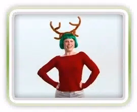 This KIWI Carpet Cleaning reindeer's not playing any games