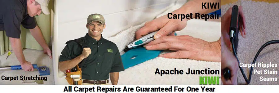 Apache Junction Carpet repair services performed by tech