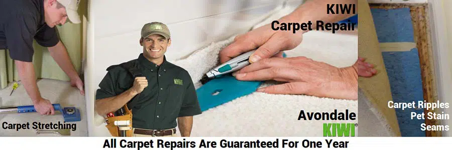 Avondale Carpet repair services performed by tech