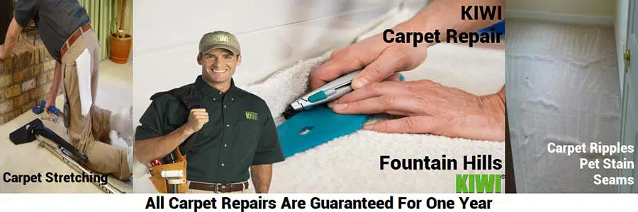 Fountain Hills Carpet repair and stretching by tech