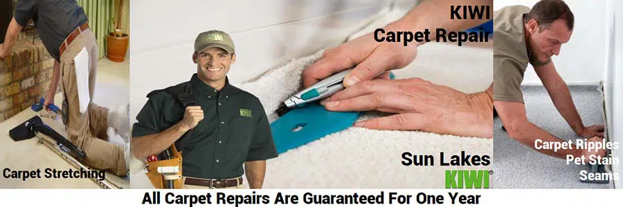 Sun Lakes Carpet repair services performed by tech